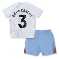 Maglie da calcio Aston Villa Diego Carlos #3 Seconda Maglia Bambino 2023-24 Manica Corta (+ Pantaloni corti)